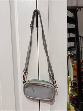 Madewell Small Crossbody Bag in Light blue real leather